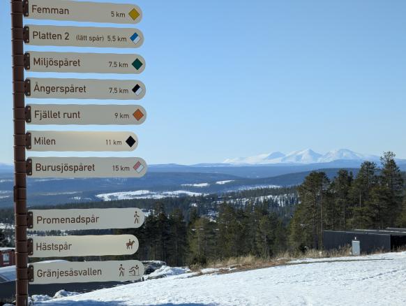 täglich gibt es einen Transfer zum Idre Fjäll für individiuelle Touren