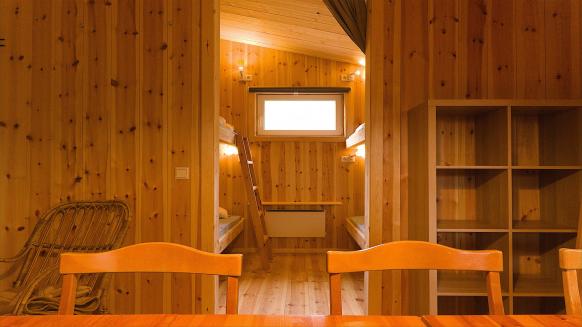 Innenaufnahme Fjällhütte im Wintercamp