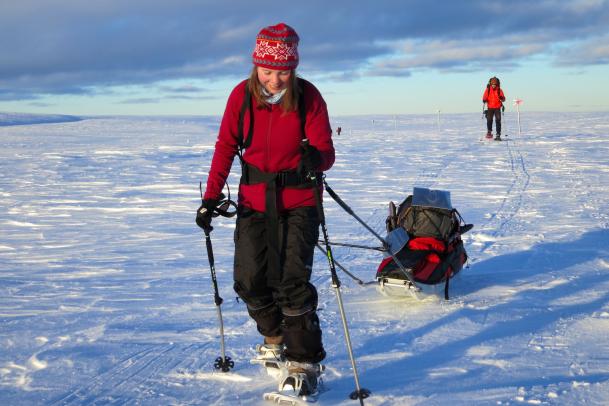 Schneeschuh-Hüttenwanderung im Fulufjäll