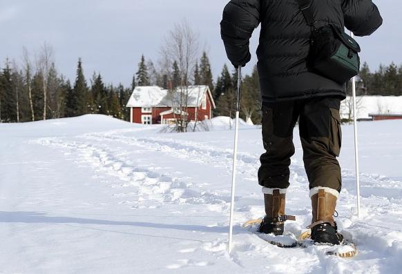 Schneeschuhe stehen für individuelle Wanderungen zur Verfügung