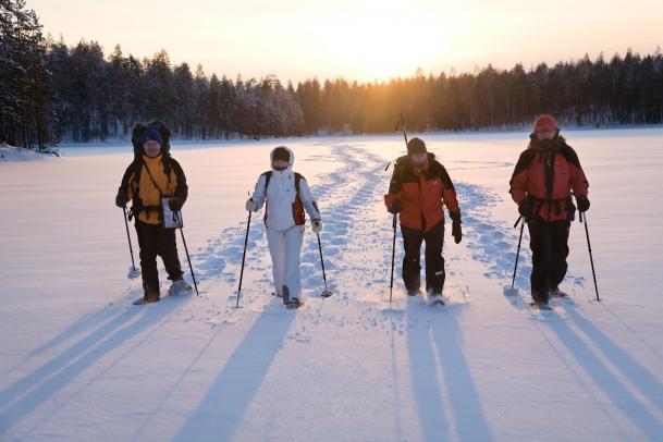 Off the Trails - Schneeschuhtour im Hossa Nationalpark