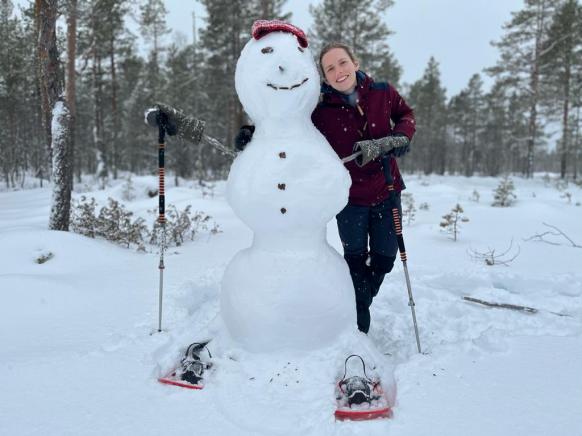 der Schneemann ist bereit
