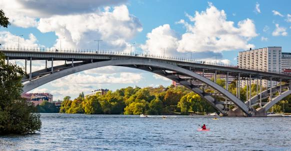 Västerbron Brücke in Stockholm